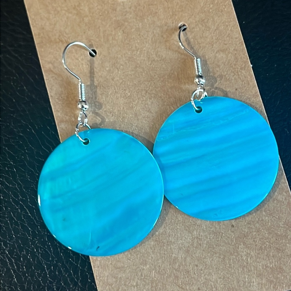 Natural seashell earrings-NWT